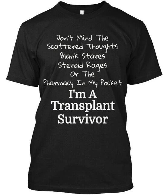 Lung Kidney Heart Transplant Survivor Blank Stares T-Shirt Made In USA S To 5XL 4XL