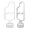 LED Neon Lamp Cute Ice Cream Neon Sign Light with Base Baby s Room Bar Party Decoration Warm LightPink Light