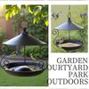 Rainproof Bird Food Dispenser Windproof Bird Feeding Tray Garden Decor Bird Water Bowl  Outdoor