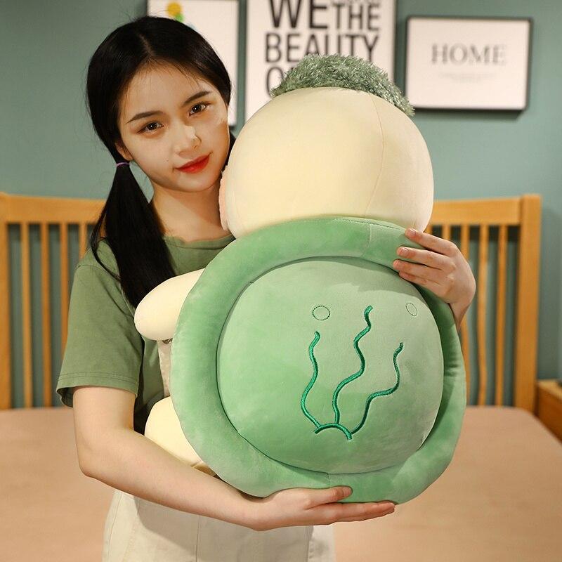 Cartoon Plush Seaweed Tortoise Toy Charming Turtle Plush Pillow Stuffed Soft Cushion For Girls Baby Vanlentine Gift