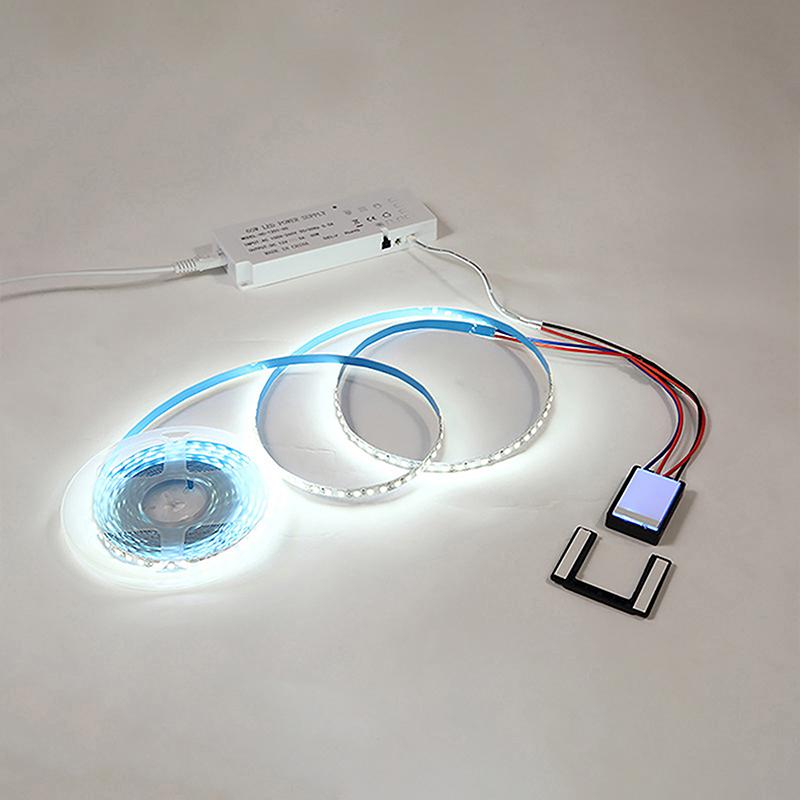 1 Stück LED Ein/Aus Dimmer Einzelner Dual CCT Farbstreifenlicht-Controller Badezimmerspiegel Lampe Eingebauter Touch-Sensor Schalter