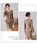 Women's Dark Blue Professional Suit - Spring/Summer Hotel Manager Reception Uniform