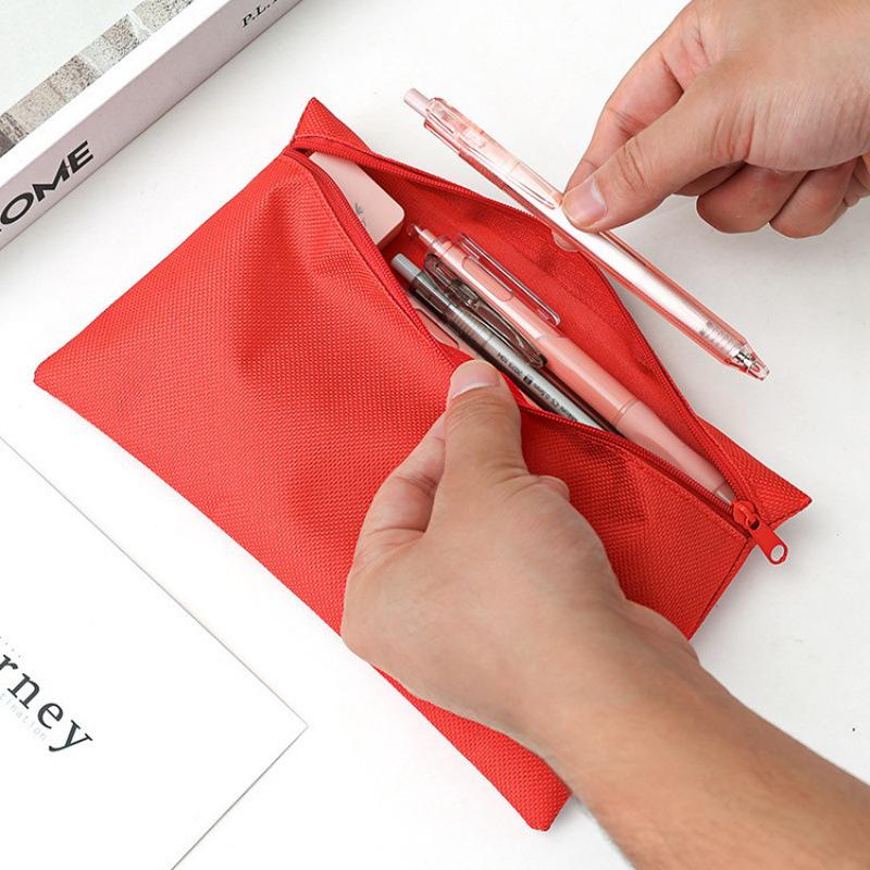 Custom Logo Dirt-Resistant Student Document Bag - Large Capacity Single-Layer Pen and Stationery Holder