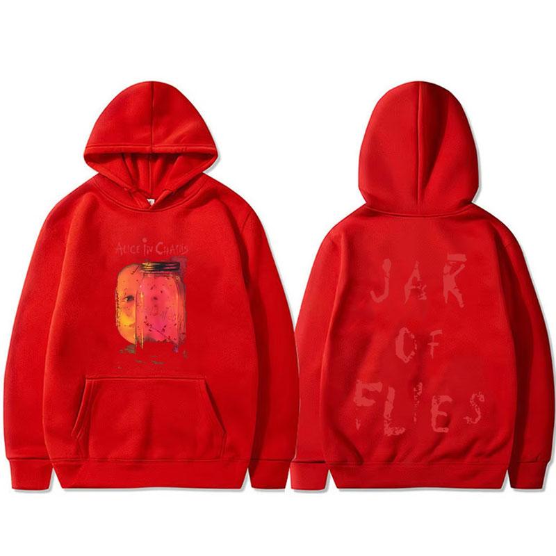 Rockband Alice in Chains Jar of Flies Album Grafik Hoodie Herren Gothic Punk Popmusik Kapuzensweatshirt Männermode Pullover