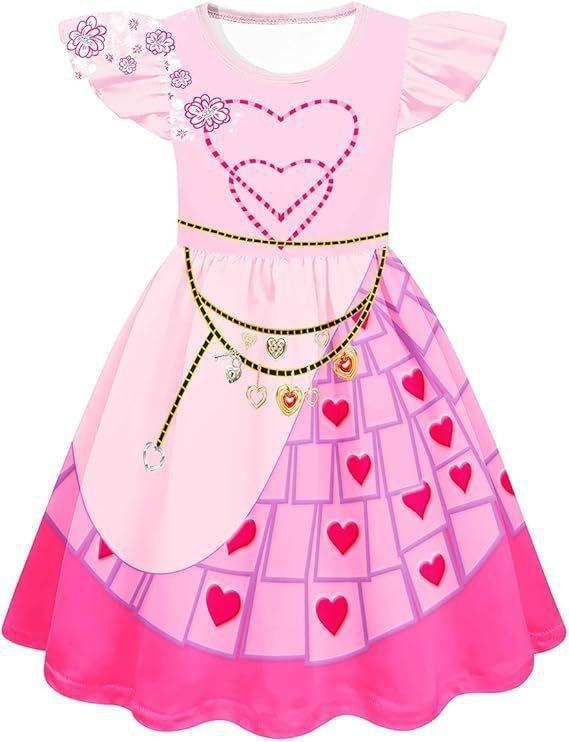 New Halloween Vampire Descendants 4 Children'S Flying Sleeve Dress 3D Printed Children'S Suit Skirt