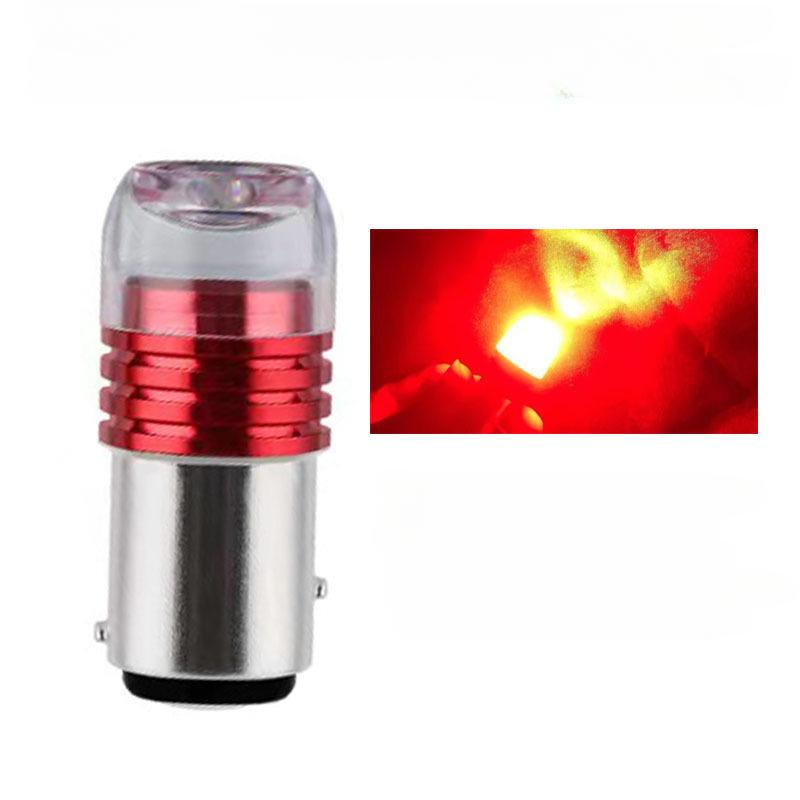 10pcs Car 12V LED Rear Taillight Tail Brake Light Strobe Flashing LED Lamp Motorcycle Warning Light Bulb Red Stronger Light