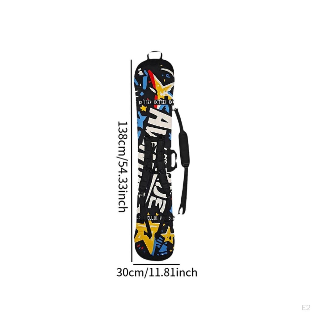 Snowboard Cover Sleeve Case, Accessories Bag Strap for Travel Storage Transport Protection