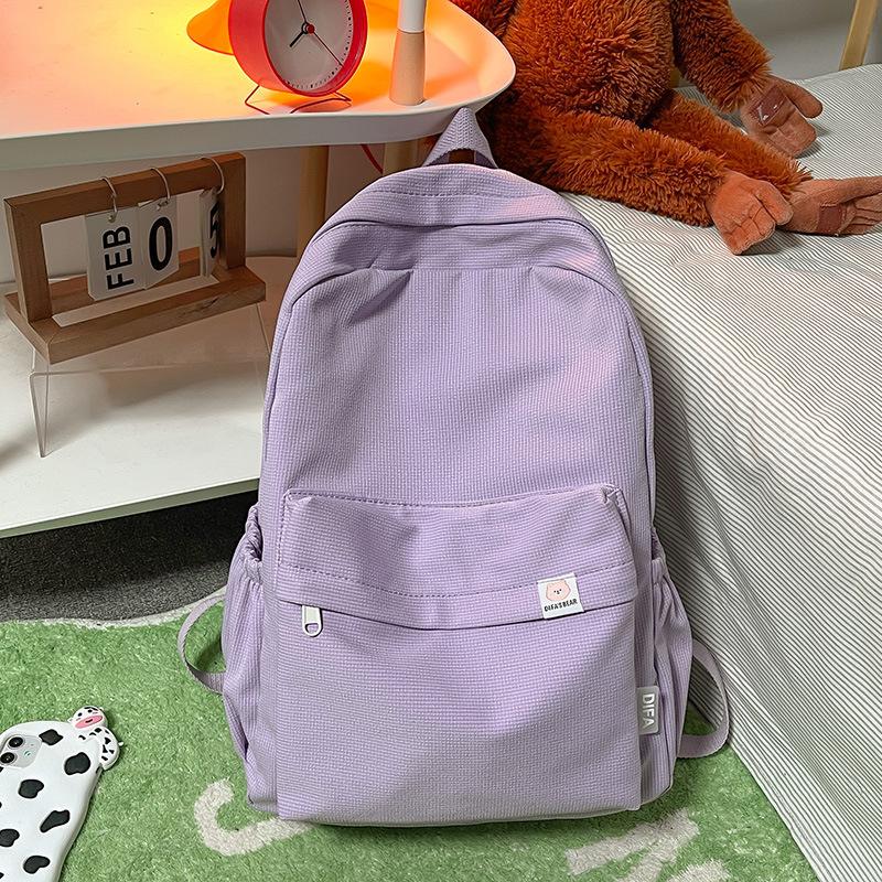 New Schoolbag for Elementary School Students  Girls  Junior High School Students  High Value Letters School Backpack