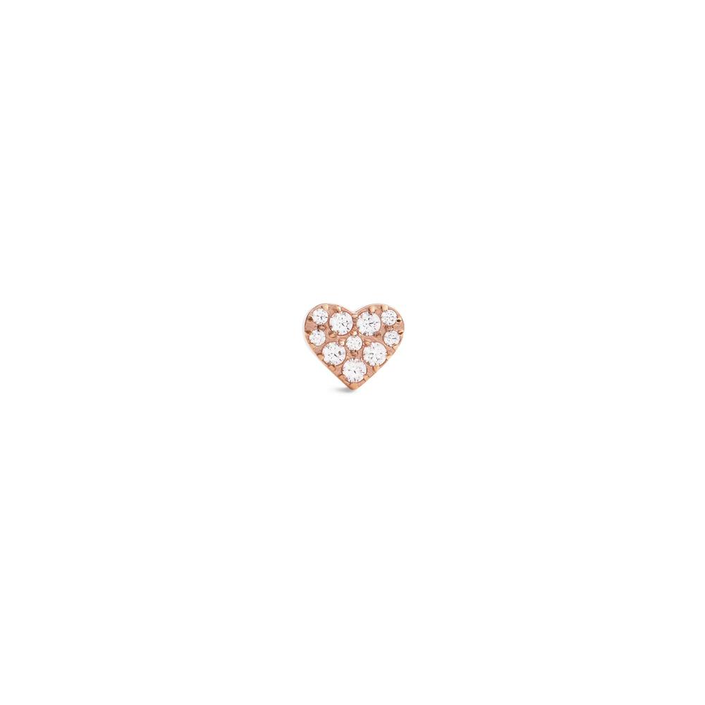 Daniel Wellington Micro Crystal Heart Stud Heart Cubic Mini Earrings