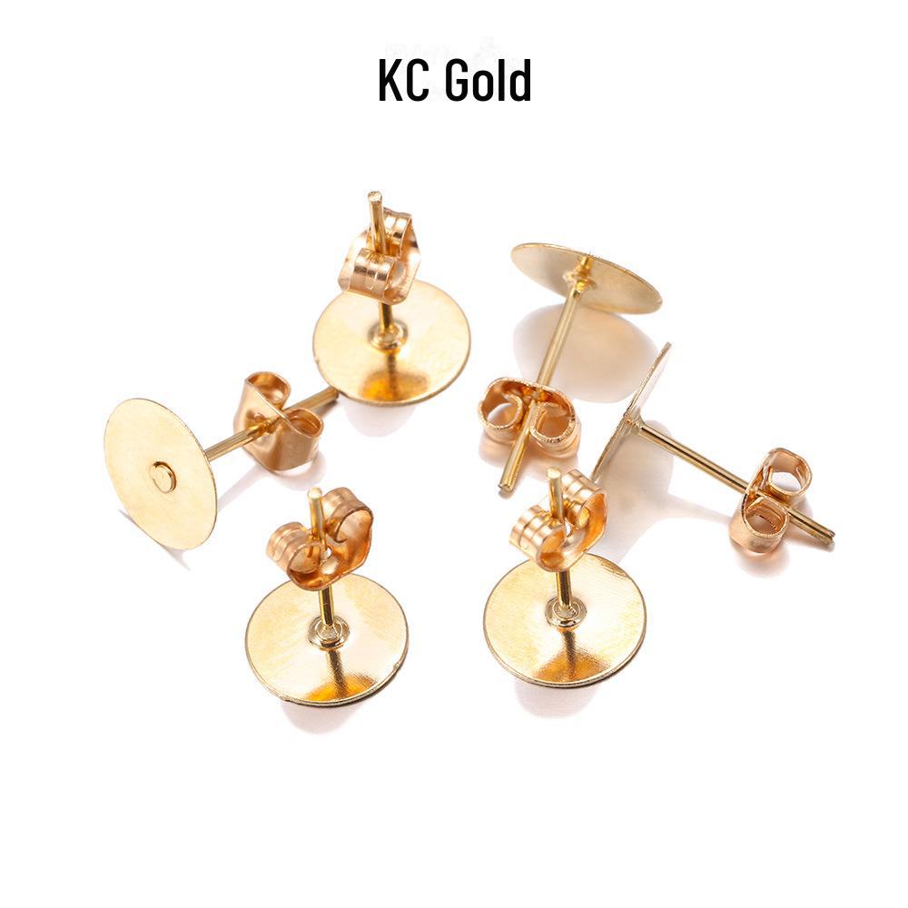 DIY Schmuckzubehör: Fünffarbige Eisenohrringe mit Flachkopf- und Schmetterlingsdesign