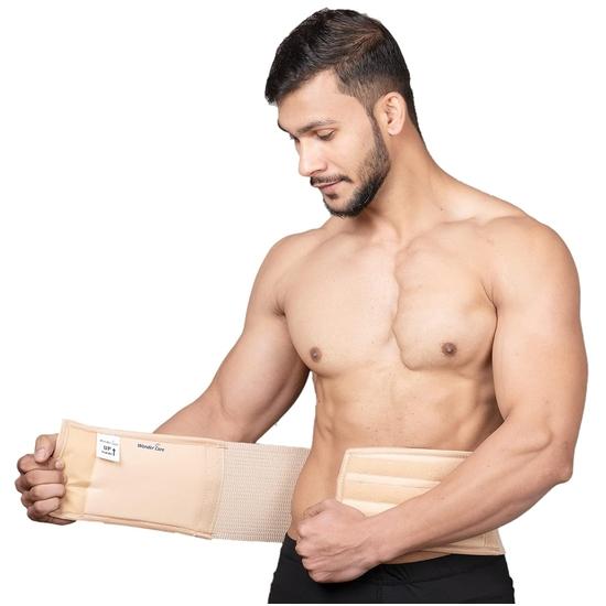 Wonder Care Umbilical Hernia Belt Hernia Support Brace with Removable Compression Pad Navel Hernia Pain Relief for Men & Women (2XL)