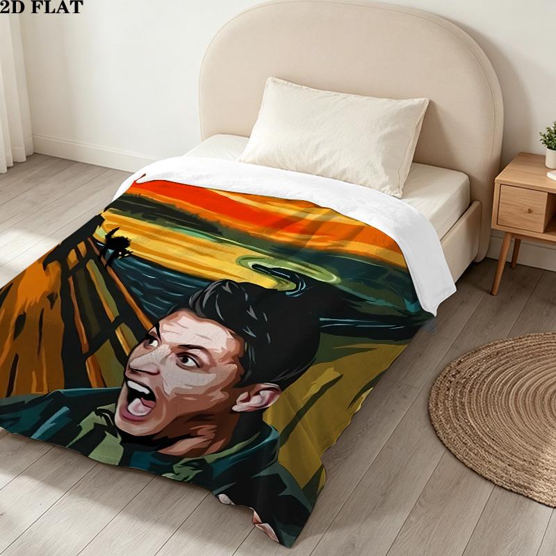 1PC Dean Winchester Patterned Flannel Blanket Suitable For All Seasons For Home Decor Warmth And Comfort Gifts Holiday Present