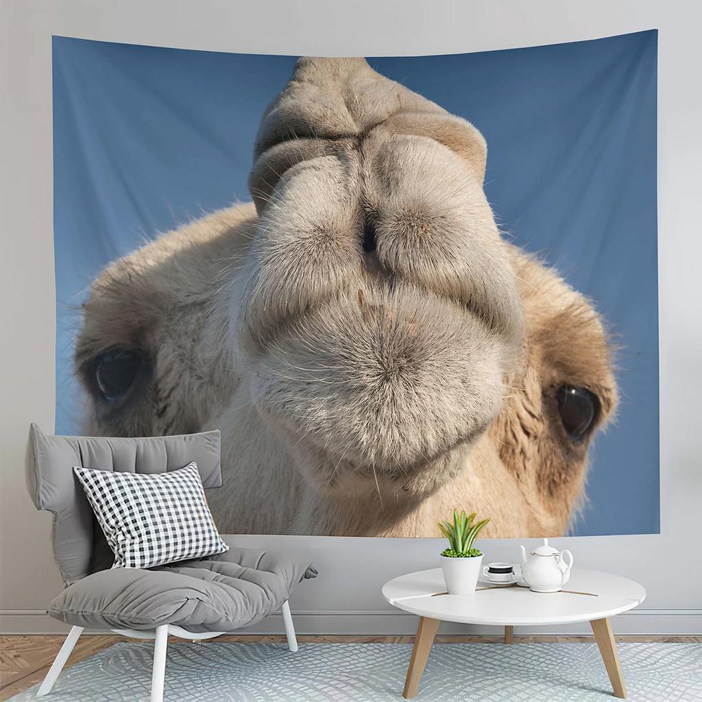 Animal Camel Tapestry Sunset Scenery Tapestry Desert Sunset Tapestry Home Living Room Bedroom Aesthetics Decoration Tapestries