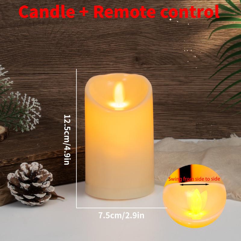 Led Electronic Candle Light With Swaying Flame For Romantic Wedding And Party Decor
