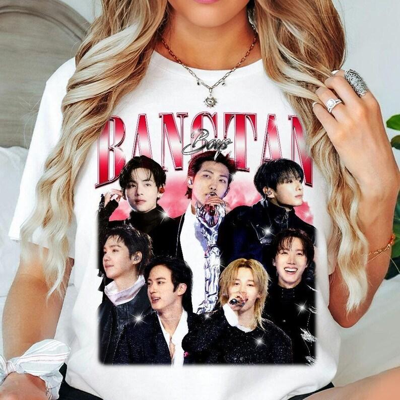 

Летняя модная футболка 2026 Bangtan Boys Arirang Винтажный топ Хип-хоп Уличная одежда Оверсайз футболка, Kpop Футболка для тура 2026, Bangtan Boys Arirang Футболка 4XL