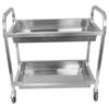 Gu Rou Stainless Steel 2-Tier Kitchen Serving Cart