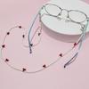 Retro Cherry Eyeglasses Chain Sophisticated Sunglasses Lanyard Accessory With Pearls And Cherry Embellishments