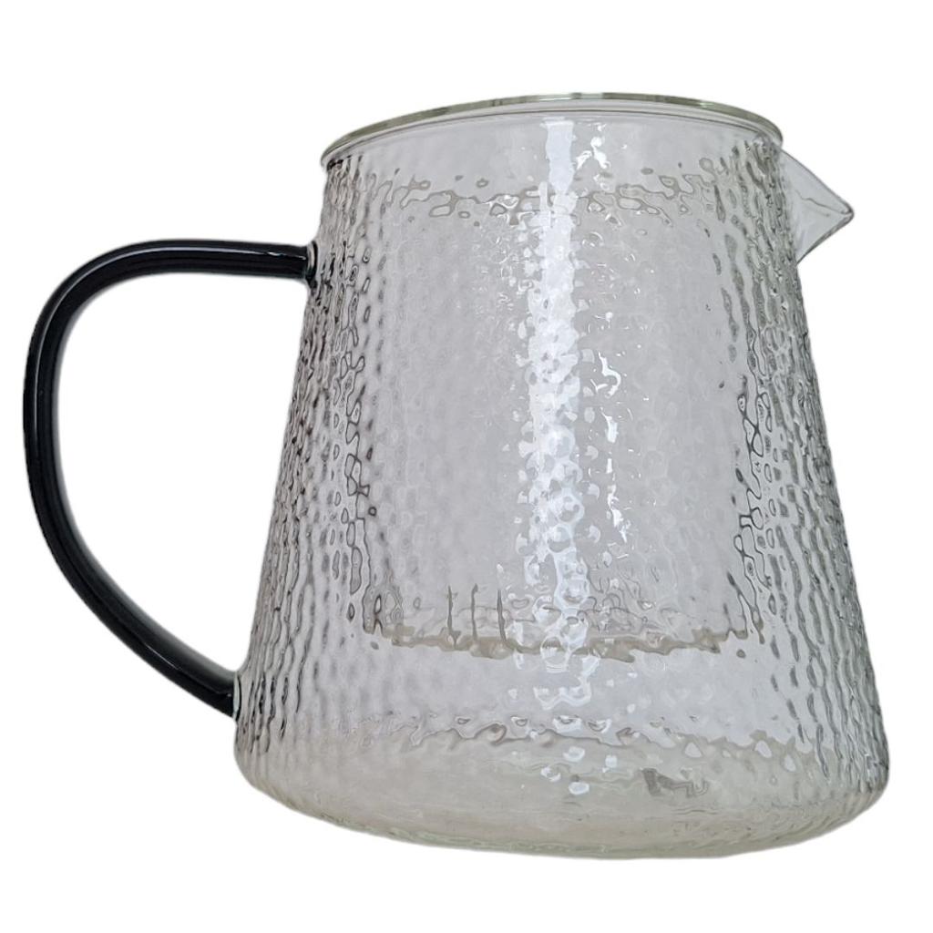 GLASS JUG TEA INFuser with Filter 1L JUG FOR WATER COFFEE HOT