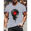 Summer Vinyl Record DJ Graphic Men's T-shirts Casual Hip Hop Streetwear Music Lover Funny Tops T-shirts