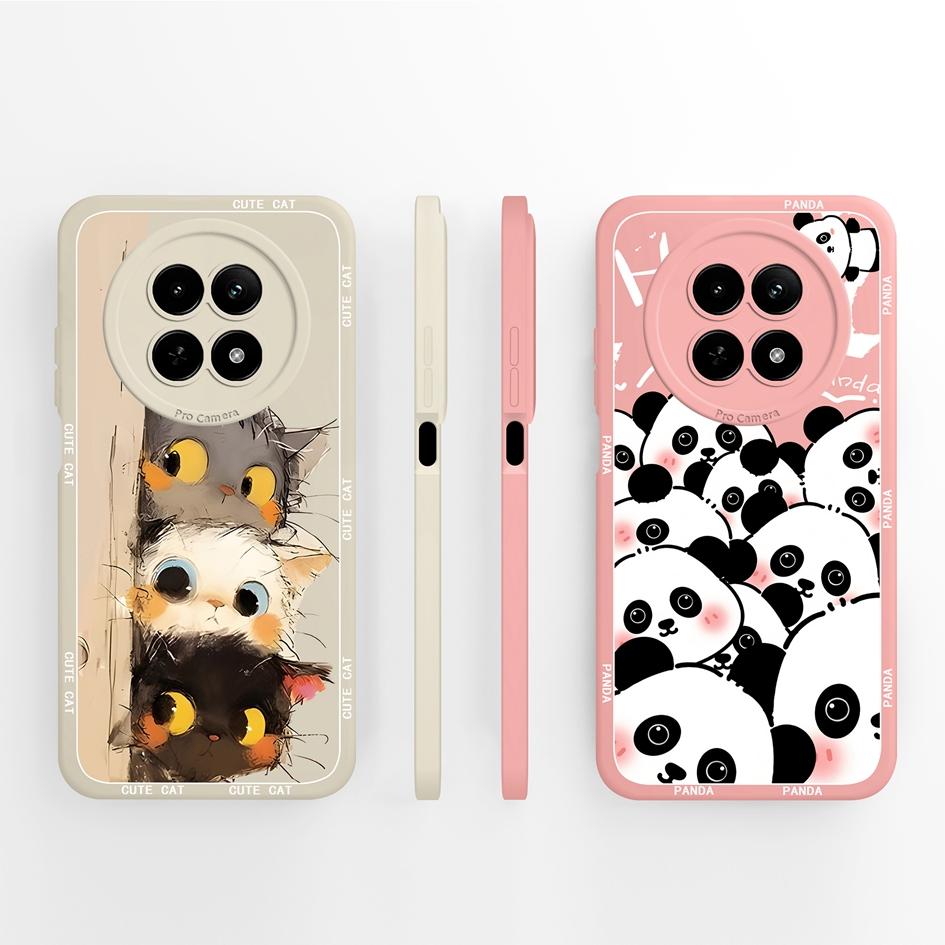 Matte Hülle für OPPO Realme 12 11 Pro Plus 12Lite 12X 11X Hülle Niedliche Mode Welpe Handy Tasche Weiches Flüssigsilikon Stoßfester Bumper für OPPO Hülle Capa