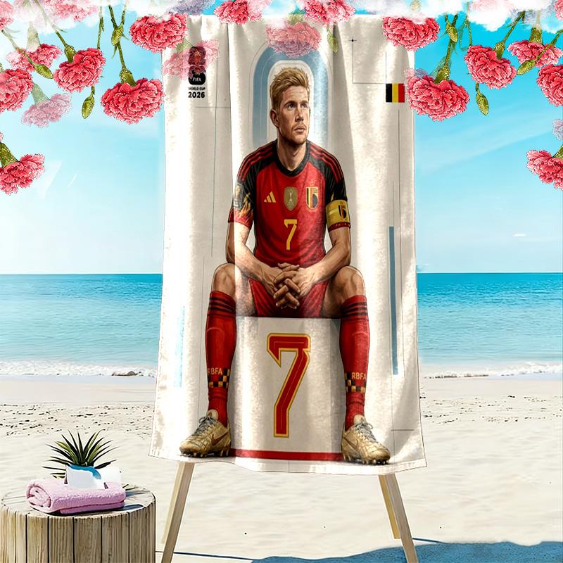Kevin De Bruyne Manchester City'S Star Player Beach Towel Outdoor Camping Portable For Travel Seaside Quickdrying Swim Towel Swim Beach Towel