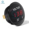 DC 12V LED Digitalanzeige Rundes Voltmeter DC Digitales Auto-Spannungsmessgerät Volt-Detektor Tester Monitor Panel 5 Farben verfügbar