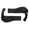 Set of Rockbros Bt1007B Bicycle Grips with Bar Ends - Black