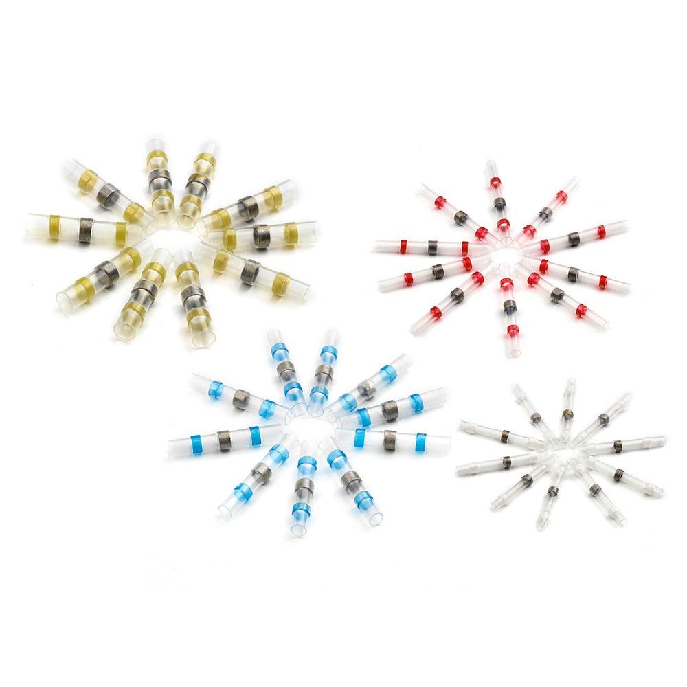 100pcs Waterproof Solder Seal Heat Connector Shrink Butt Connectors Lug Terminals Electrical Wire Car Insulated Terminal