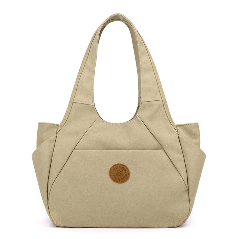 Canvas Damen-Henkeltasche große Kapazität Damen-Umhängetasche Vintage Damen-Pendeltaschen