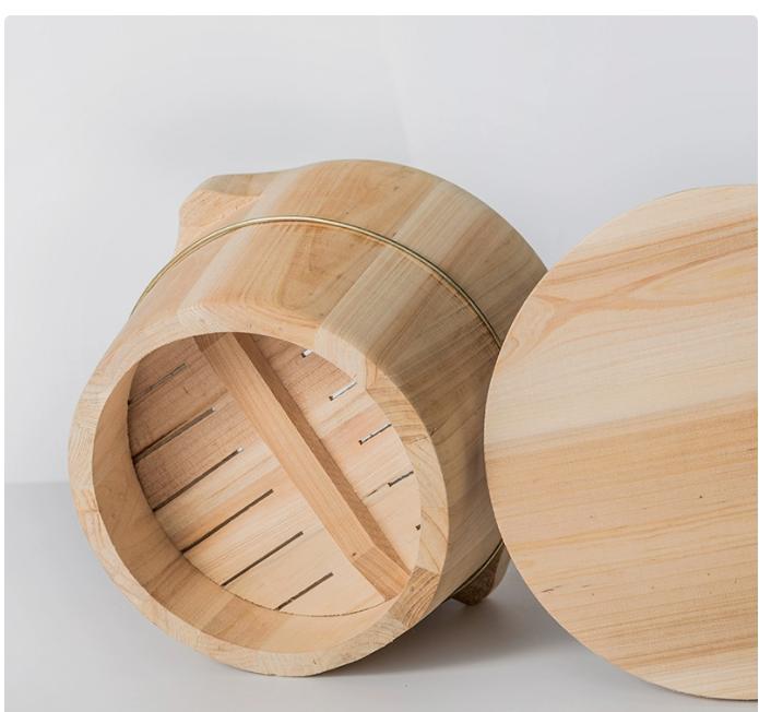 Wooden Rice Steamer Storage Container for Dumpling Restaurant Household