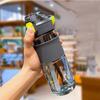 800ML High Temperature Plastic Water Cup - Anti-scalding Drop-resistant Straw Cup BPA-free Clear Outdoor Sports Water Bottle