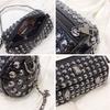 Punk Style Women Bag with Rivet Women Messenger Bags with Chain Shoulder Bag Female Cross Body Purse