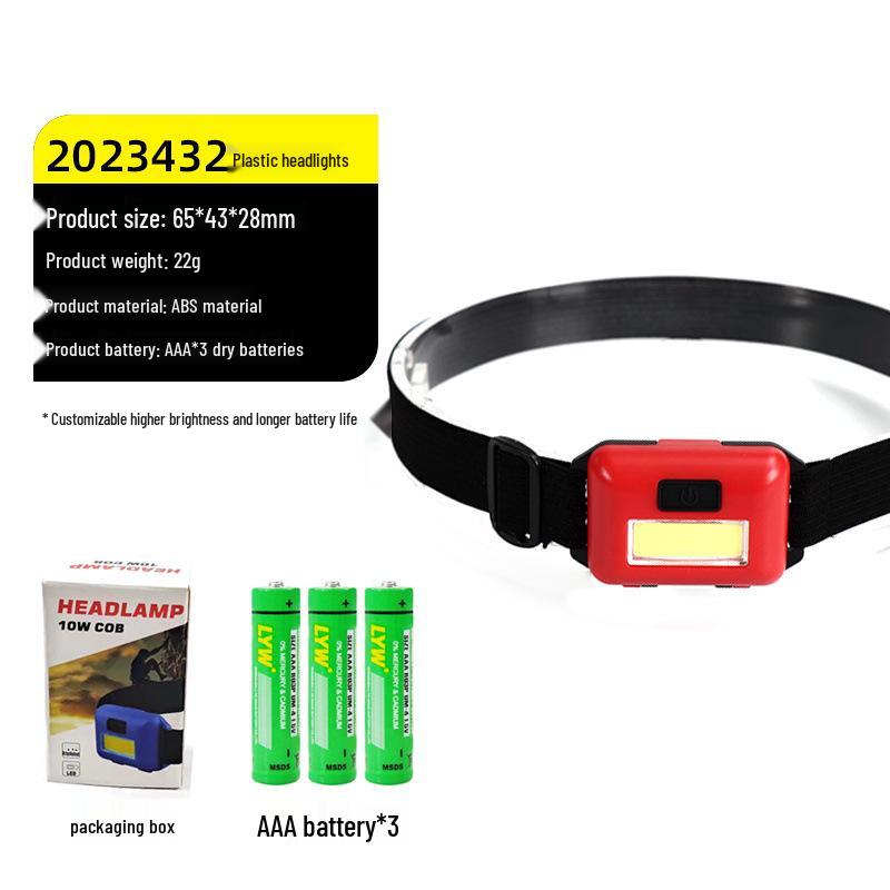 Dual-Light LED Laser Cannon Rechargeable Headlamp - Super Bright, Long Battery Life, Ideal for Night Fishing