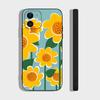 Sunflower Flower Sea Phone Case For IPhone 17 Air 16 15 14 13 Pro Max 11 12 Black Silicone Cover