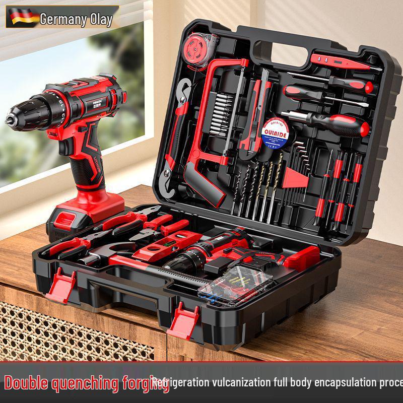 Oulide Rechargeable Lithium Drill & Electric Screwdriver Set