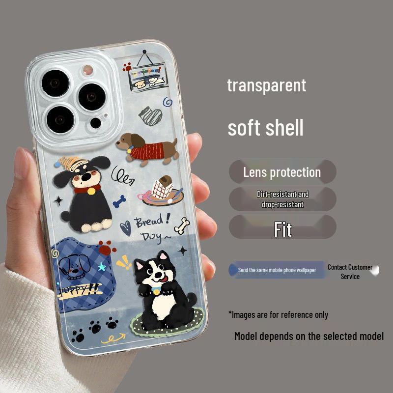 

Graffiti Puppy iPhone Air/17/16 Drop-Proof Soft Case - Apple 17 Pro Max Space Design iPhone X