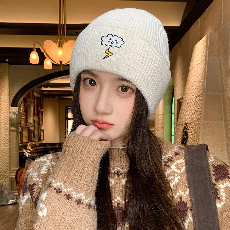 Versatile Commuting Warm Ear Protection Hooded Outdoor Cycling Large Head Circumference Cold Proof Knitted Hat