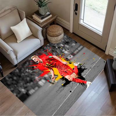 Football Player Celebration Carpet Suitable for Bedrooms Hallway Balcony Living Rooms Anti-slip Rug Office Home Decor Wedding Party Gift