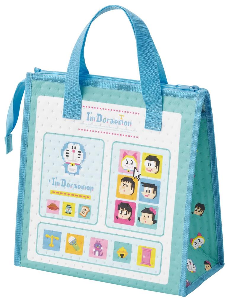 Skater Lunch Nonwoven X Sanrio Doraemon Dot Bag, Fabric, Insulated, 26.5 27cm, "I'm Doraemon" Design, FBC1-A