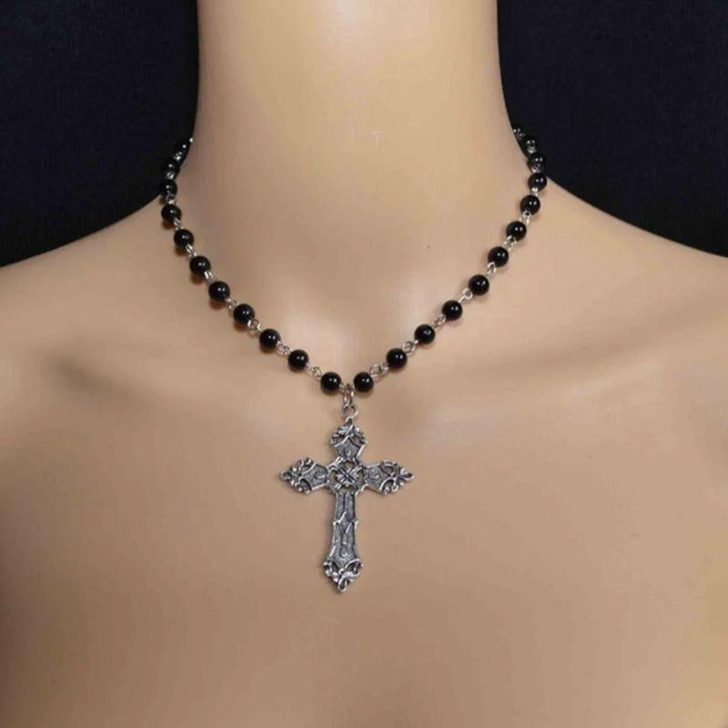 Gothic Cross Necklace - Cross Border Jewelry