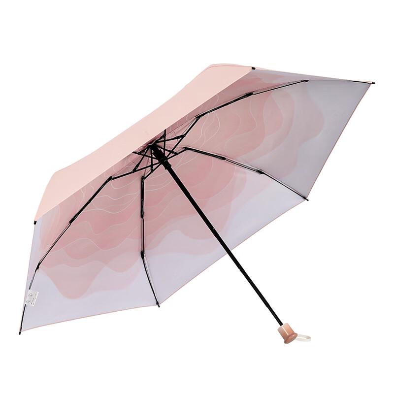 KUI Gradient Floral Compact Sun/Rain Umbrella