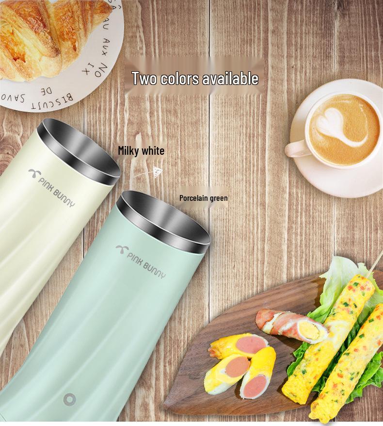 Benny Rabbit Automatic Breakfast & Egg Roll Maker with Egg Cups and Mini Fryer