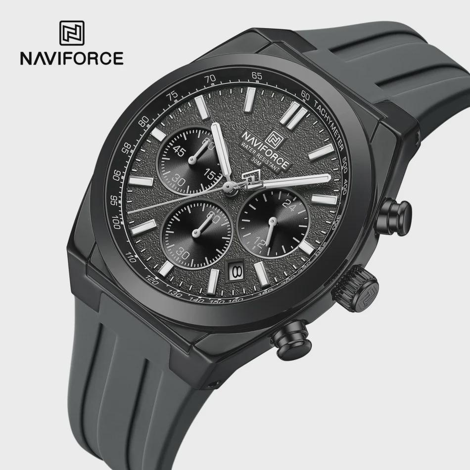 Waterproof Sport Watches for Men Multi-function Chronograph Wrist Watch Male Luxury Silica Band Quartz Clock