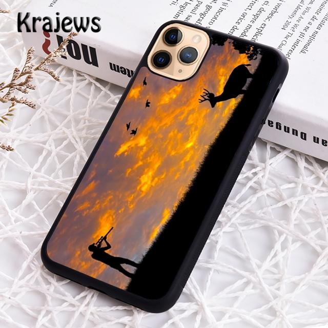 Krajews Jagdhund und Fischer Niedliche Handyhülle für iPhone 14 5 SE 6s 7 8 plus X XR XS 11 12 13 pro max Samsung S21 S22ultra