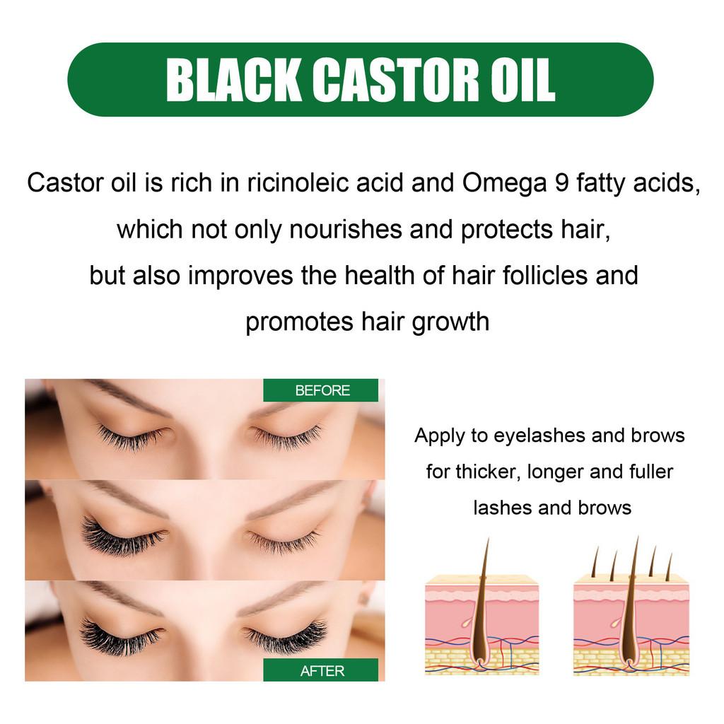West Month Natural Castor Oil Hair Growth Serum For Nourishing Roots And Thickening Eyebrows And Eyelashes