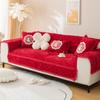 Rose Fleece Sofa Cushion Plush Winter New Thickened  Non-Slip Seat Cushion Four Seasons Universal Leather Sofa Special