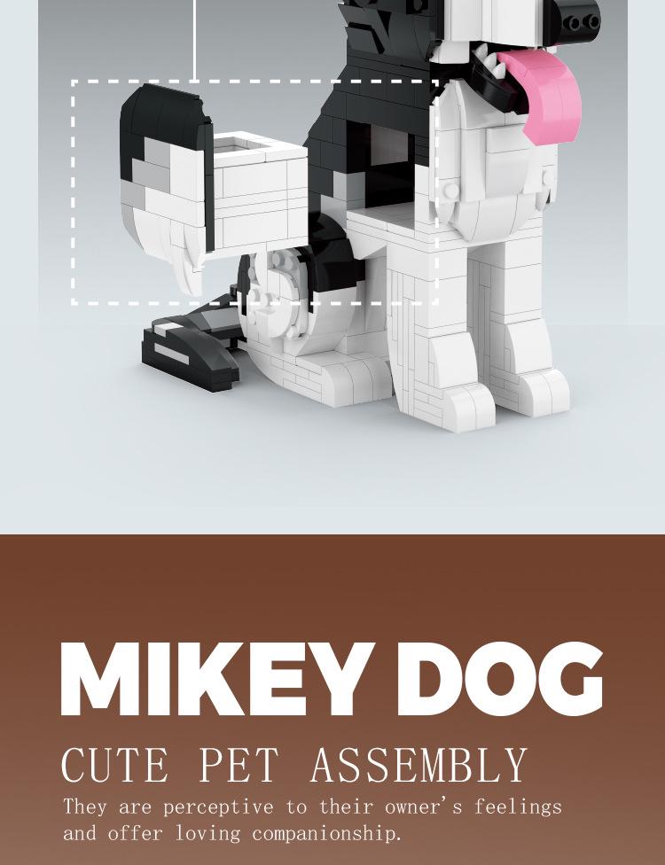 BeleDi Adorable Pet Building Blocks: Husky, Cat, Dog Educational Toy & Gift