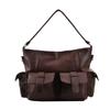Women's shoulder bag 2025 winter new texture large capacity messenger bag double pocket armpit bag