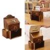 Handcrafted Wooden Feedback Box Featuring Lockable Slot Removable Writing And Storage Compartment For Office Decoration