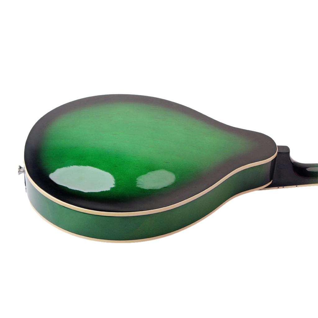 Mandolin A Style 8 String Basswood Body Engineer Wood Fingerboard Adjustable String Instrument for Benginners with